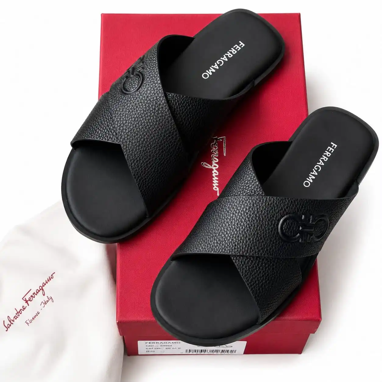 Ferragamo Slippers Black 2