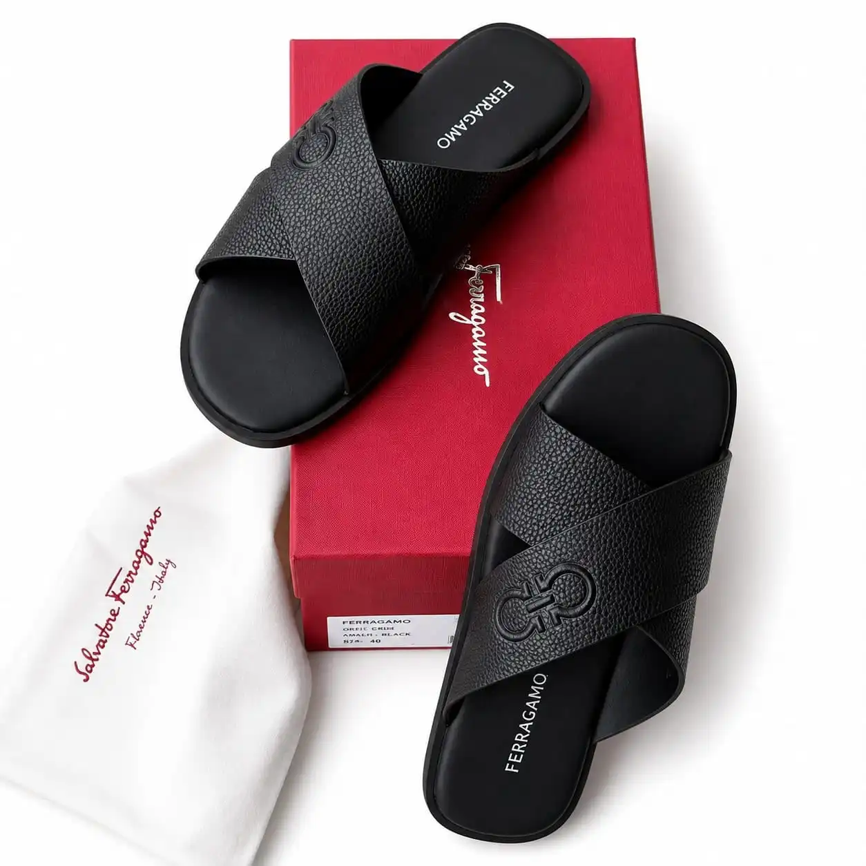 Ferragamo Slippers Black